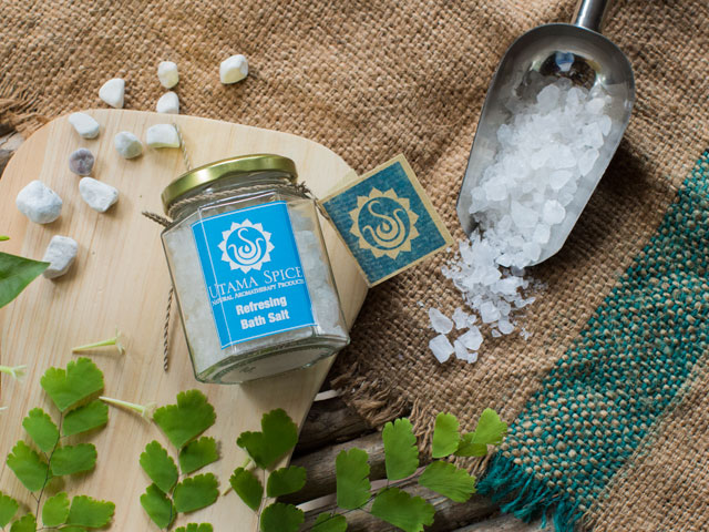 aromatherapy bath salts skin care essential oil utama spice